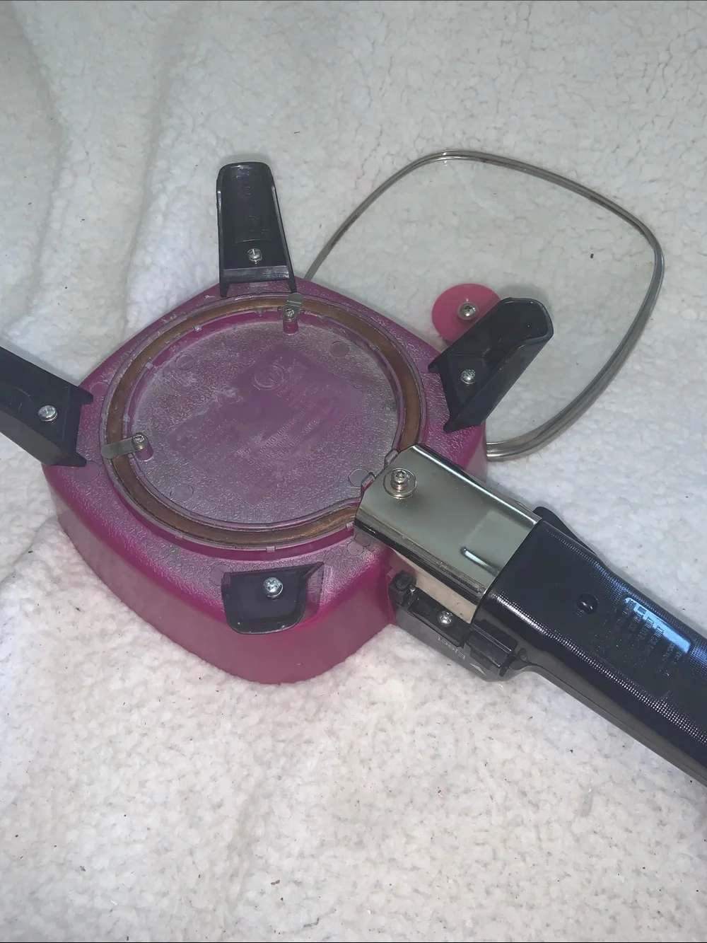 Rival Pink Electric Skillet with Glass Lid